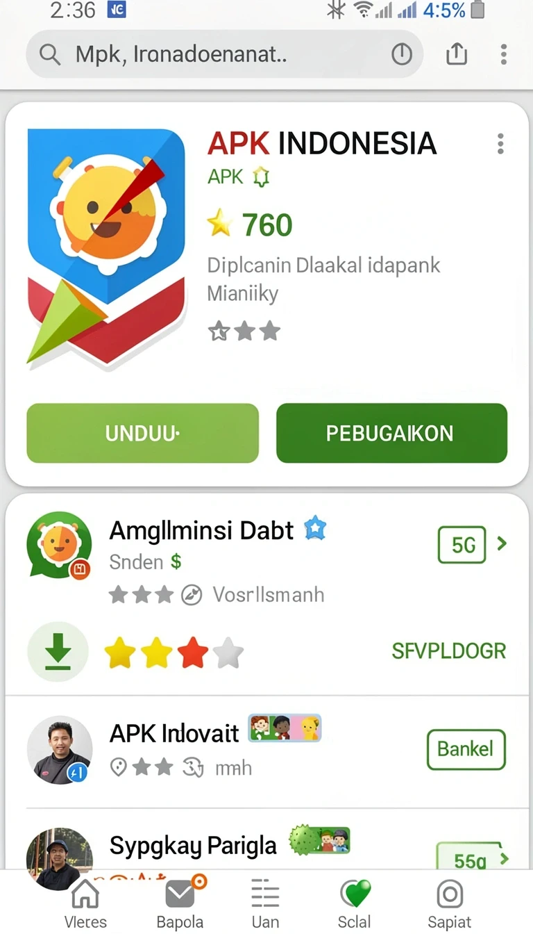 Cuplikan layar aplikasi Cara Download dan Instal b8vip di Android